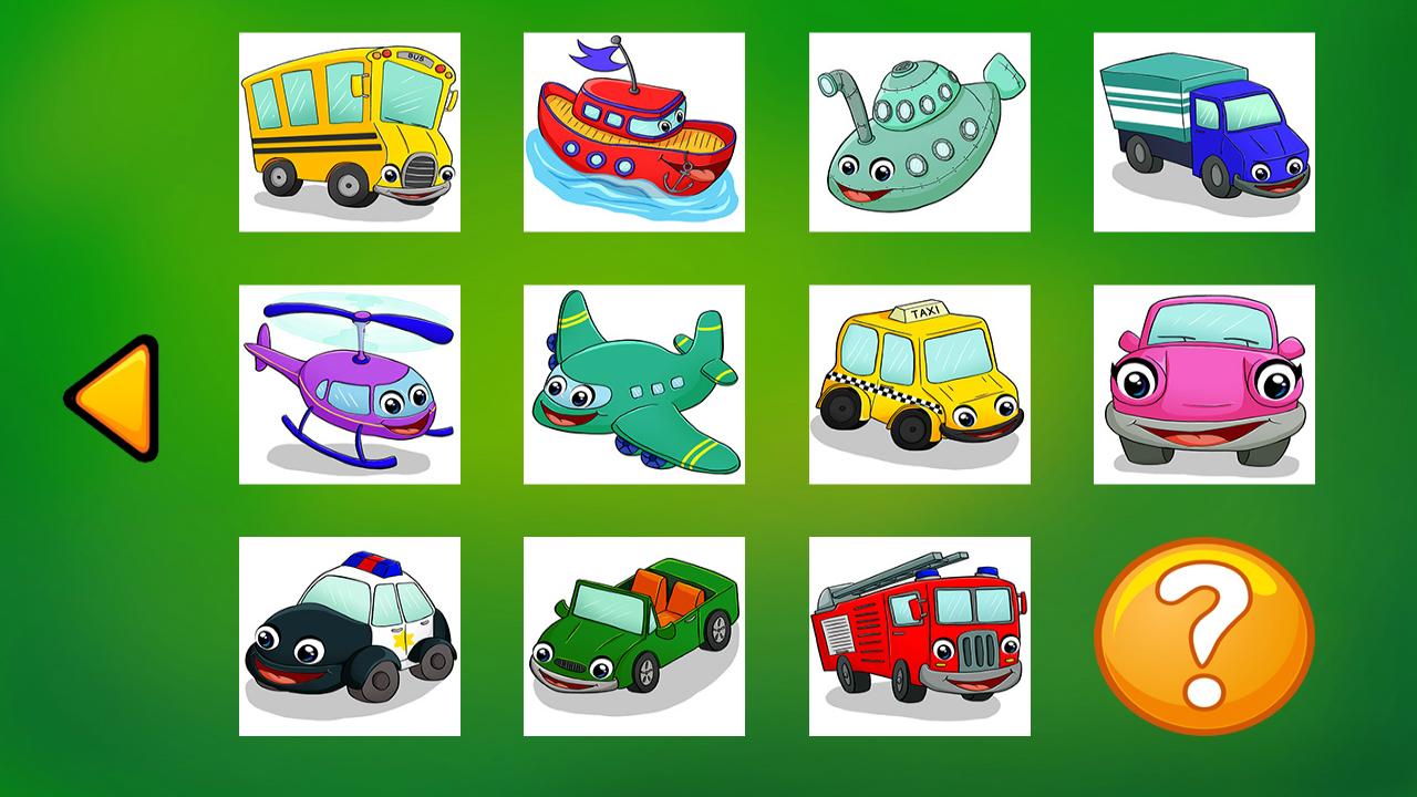 Puzzle - Vehicles