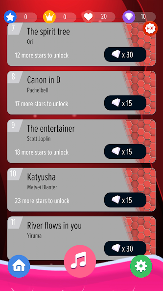 Piano Noir Ladybug Tiles 2