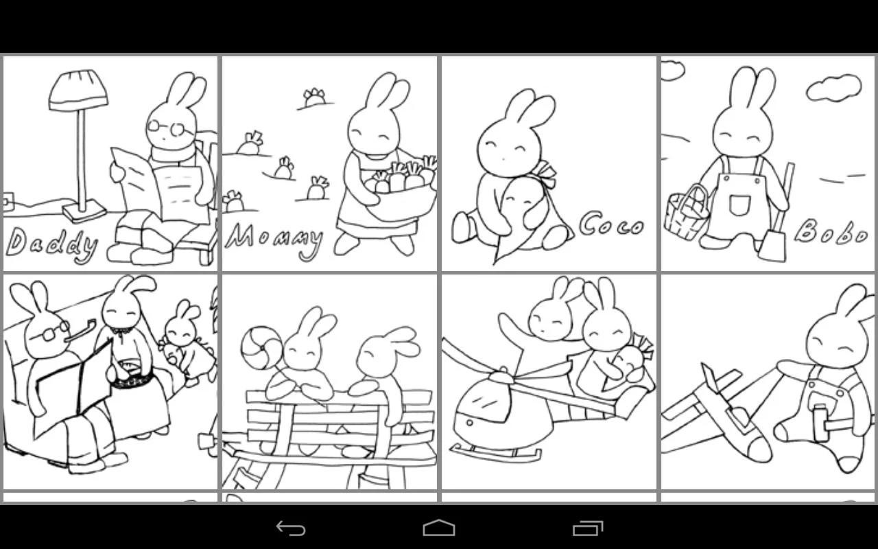 Bunny GO - coloring book