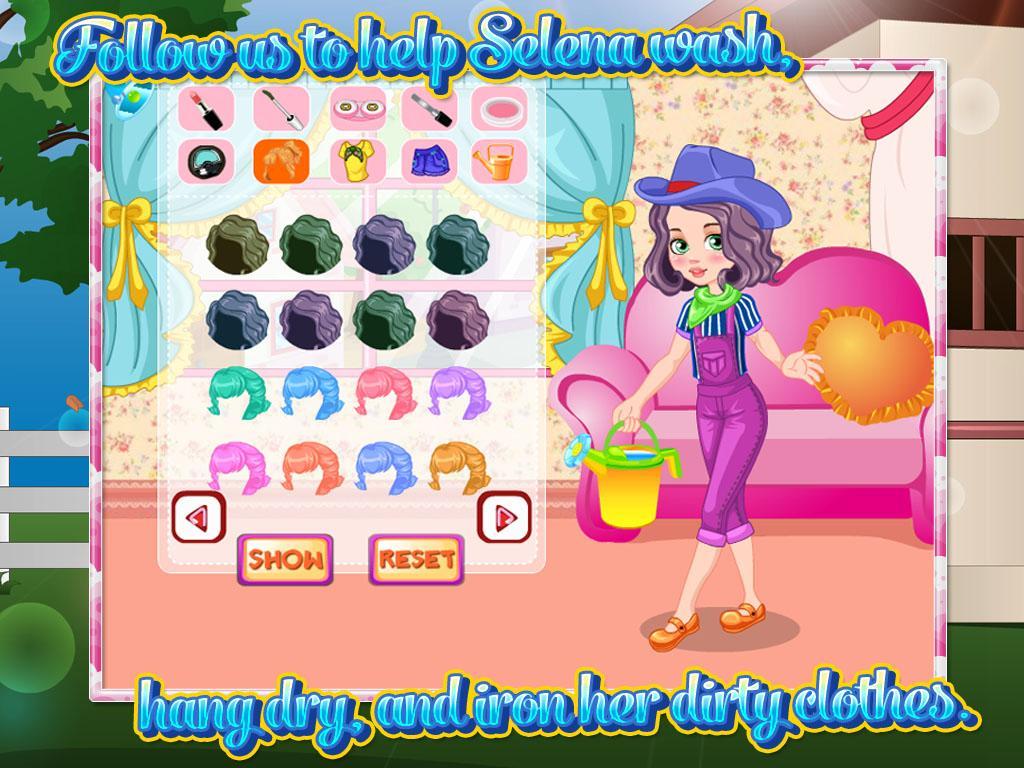 Princess  washing Clothes