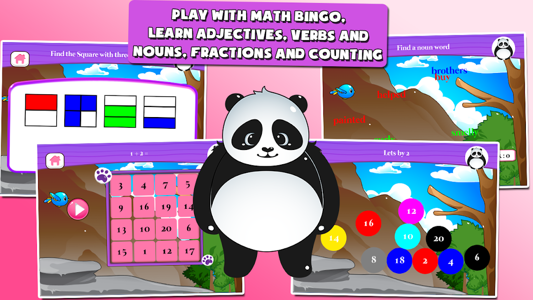 Panda 1st-Grade Learning Games