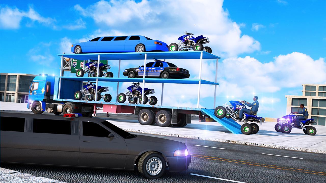 US Police Limousine Car Atv Bike Truck Transporter