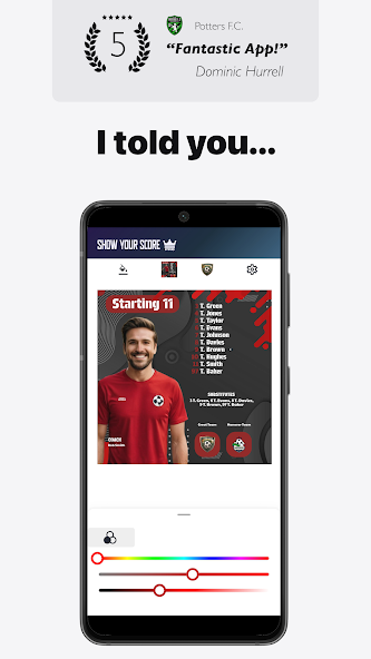 Lineup: Show Your Score