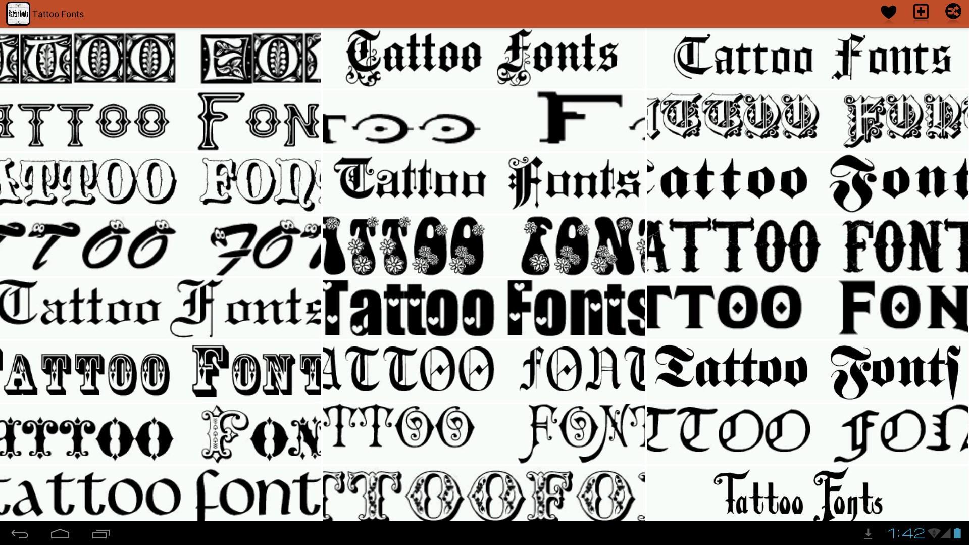Tattoo Fonts Ideas