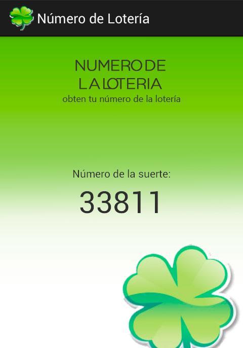 Numero de loteria
