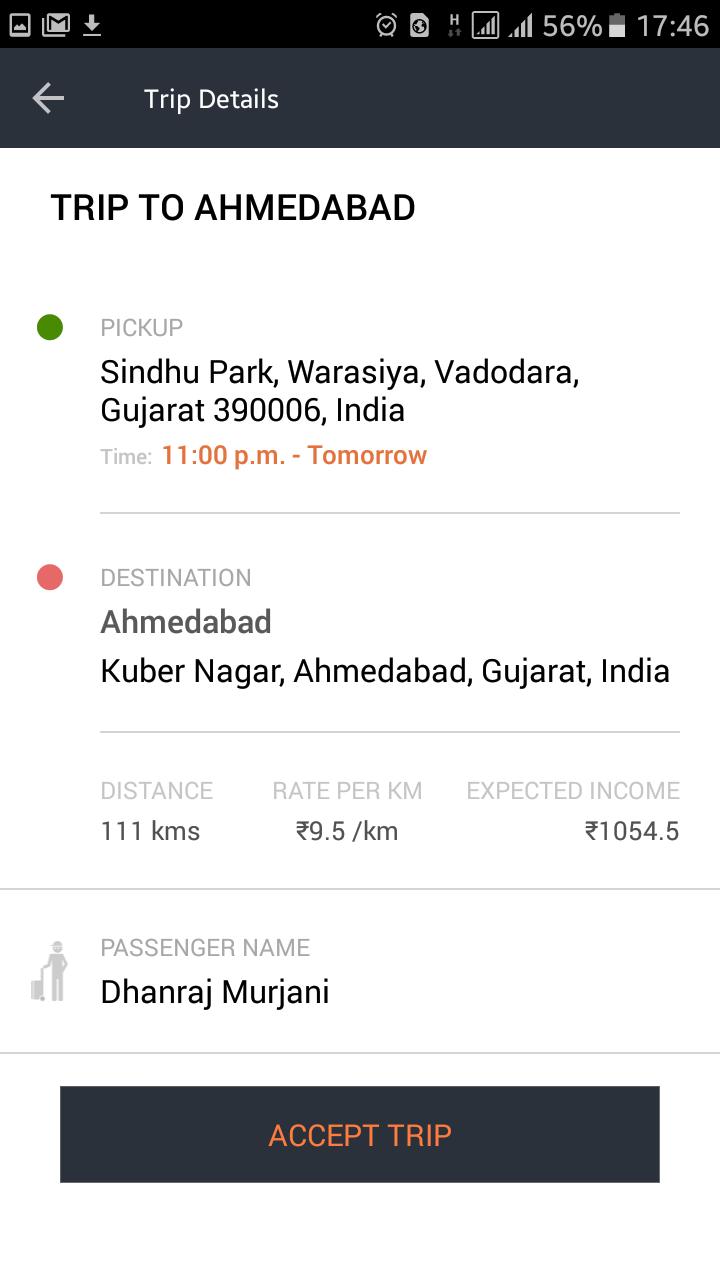 Goibibo Driver App for cabs