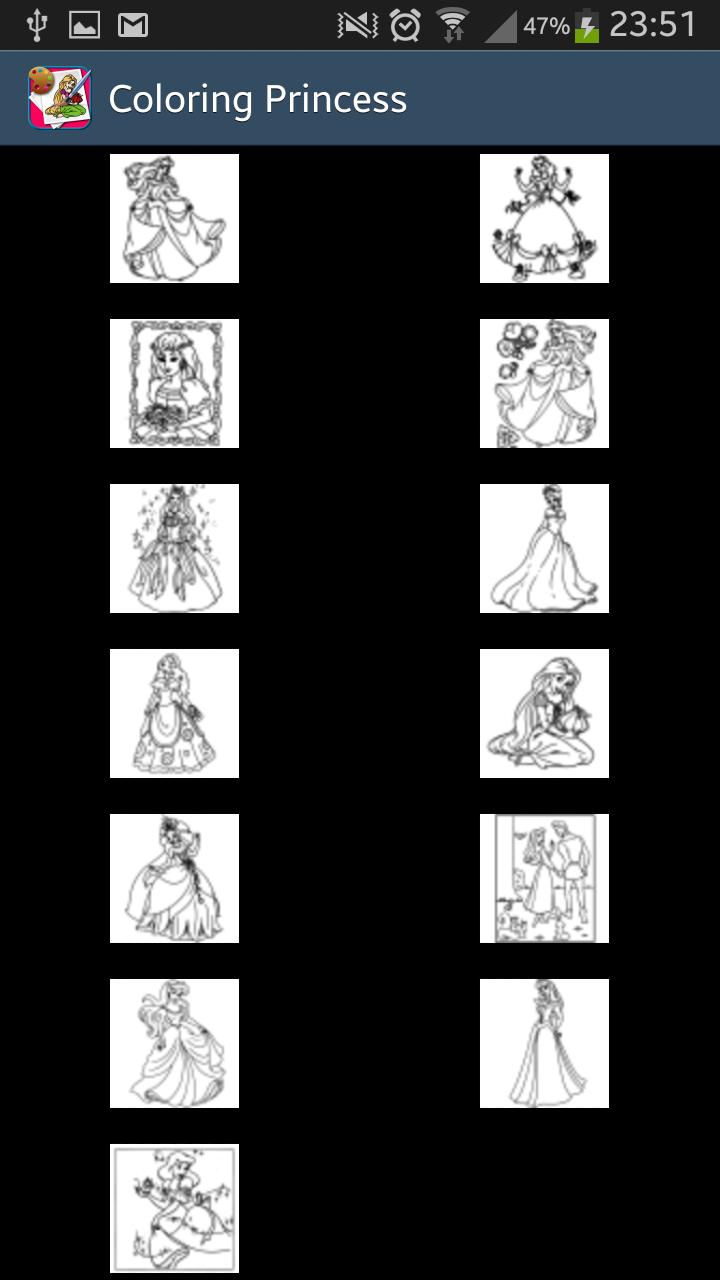 Coloring Princesses