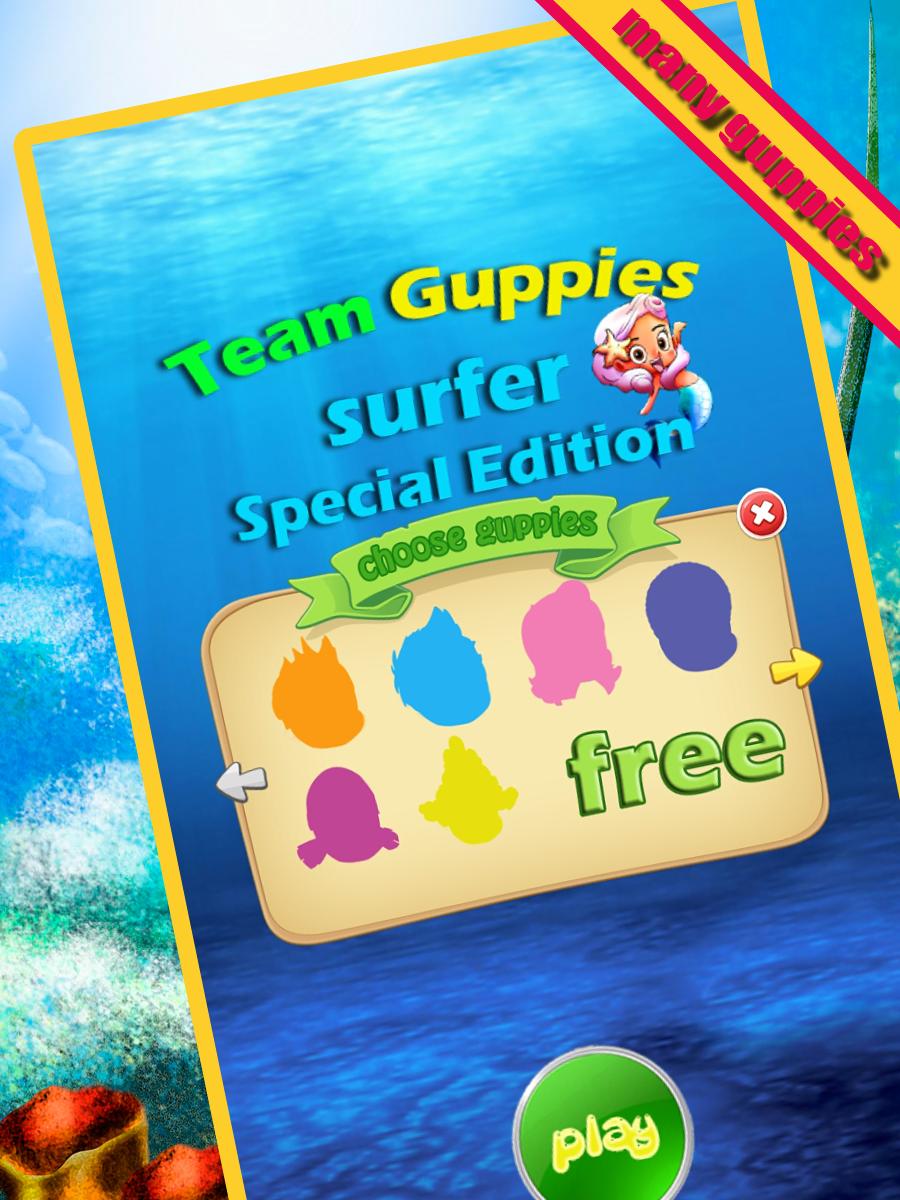 Team Guppies Surfer Bubble