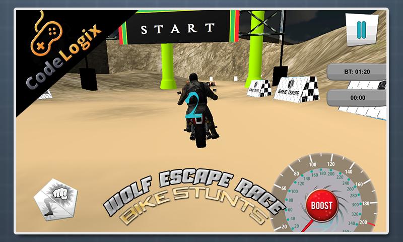MOTO GP Stunts: Wolf Escape