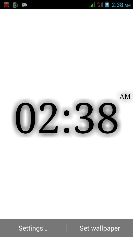 Digital Clock Live Wallpaper