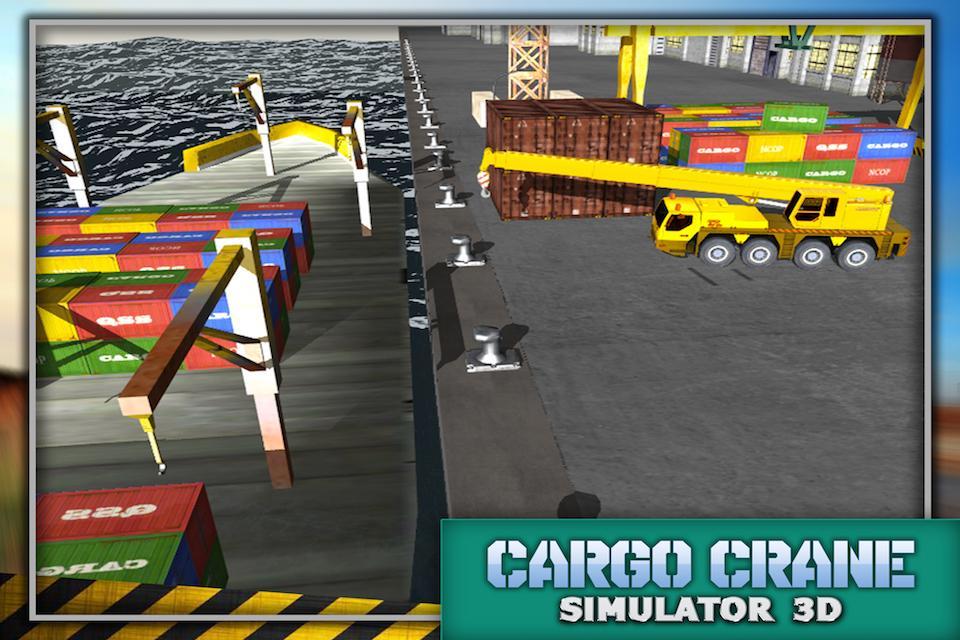 Heavy Cargo Crane Simulator 3D