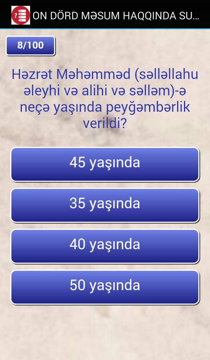 Dini Sual Cavab oyunu