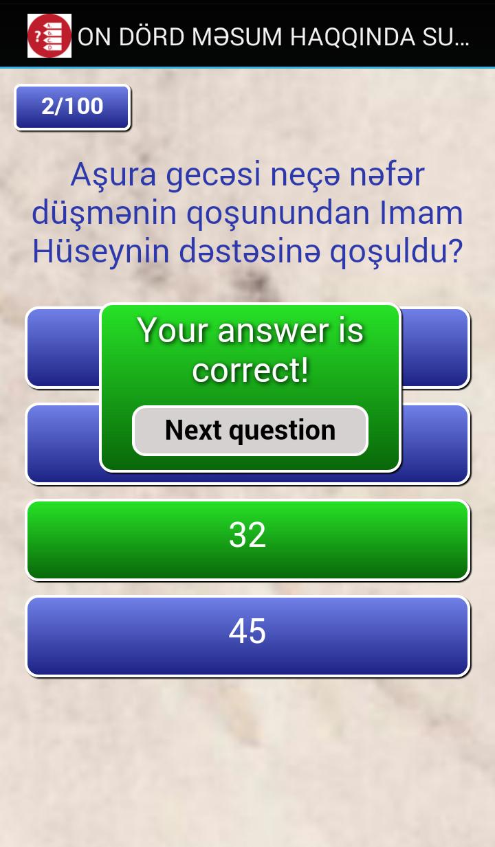 Dini Sual Cavab oyunu