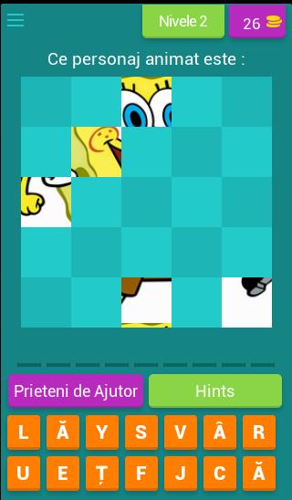 Ghiceste Personajele Animate