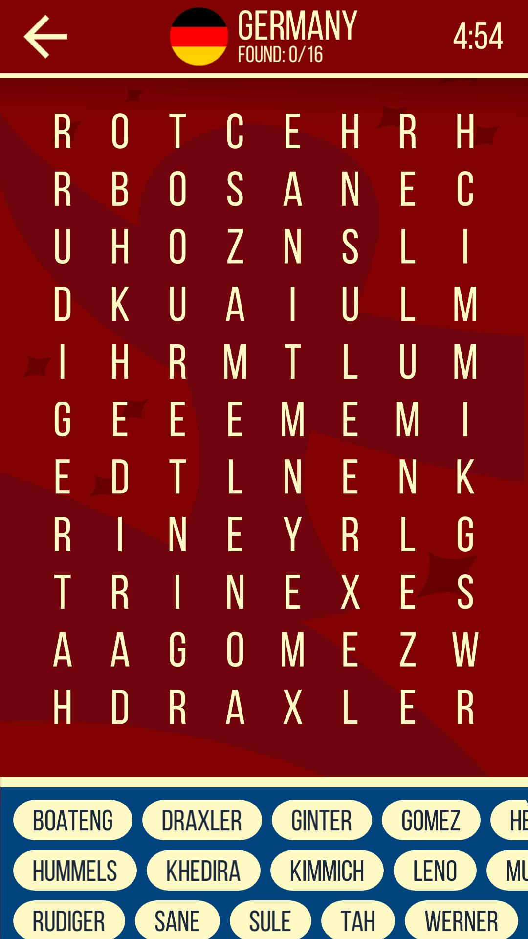 Word Search Cup 2018