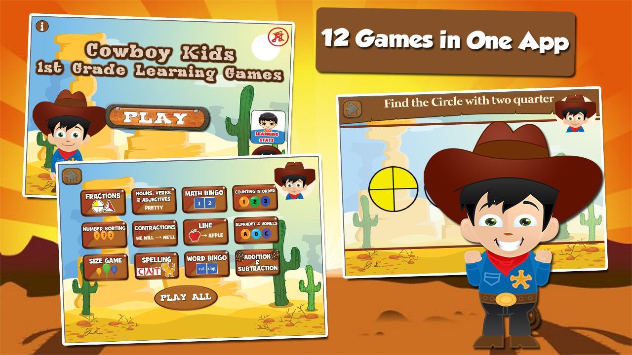 Cowboy Kids Grade One Games