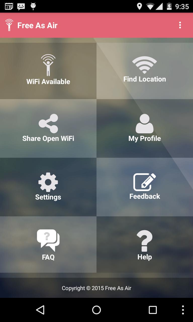 FreeAsAir - Free WiFi Hotspot