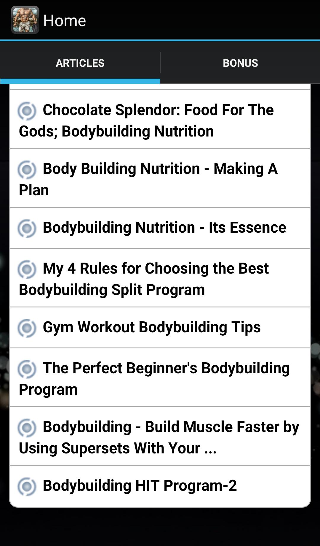 Bodybuilding Nutrition Program