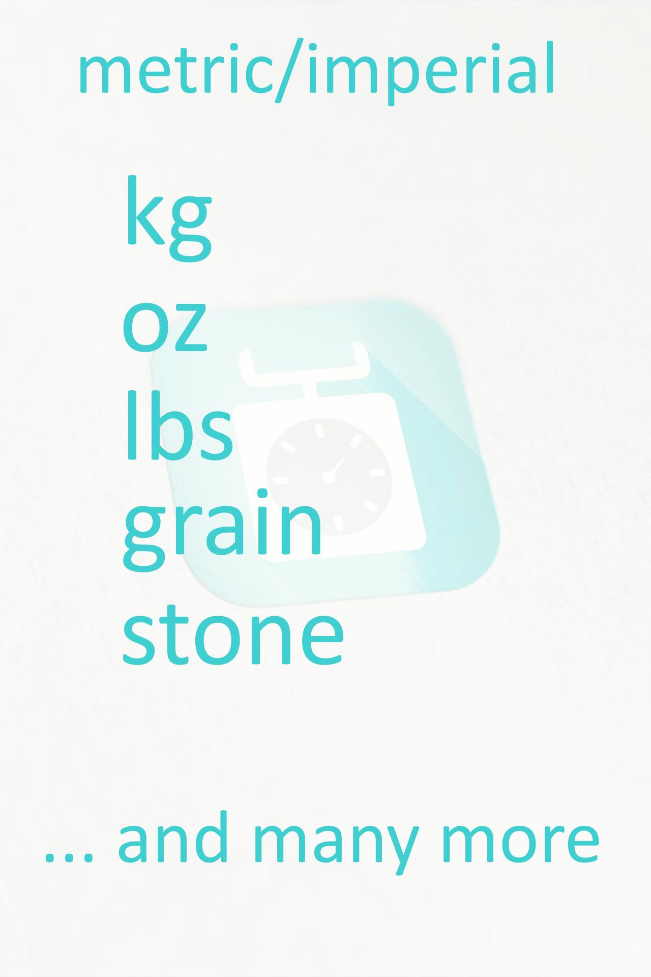 Weight Conversion (kg, lb, oz)