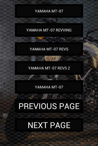 Engine sounds of MT-07