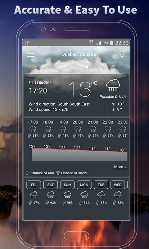 weather clock and widget for android