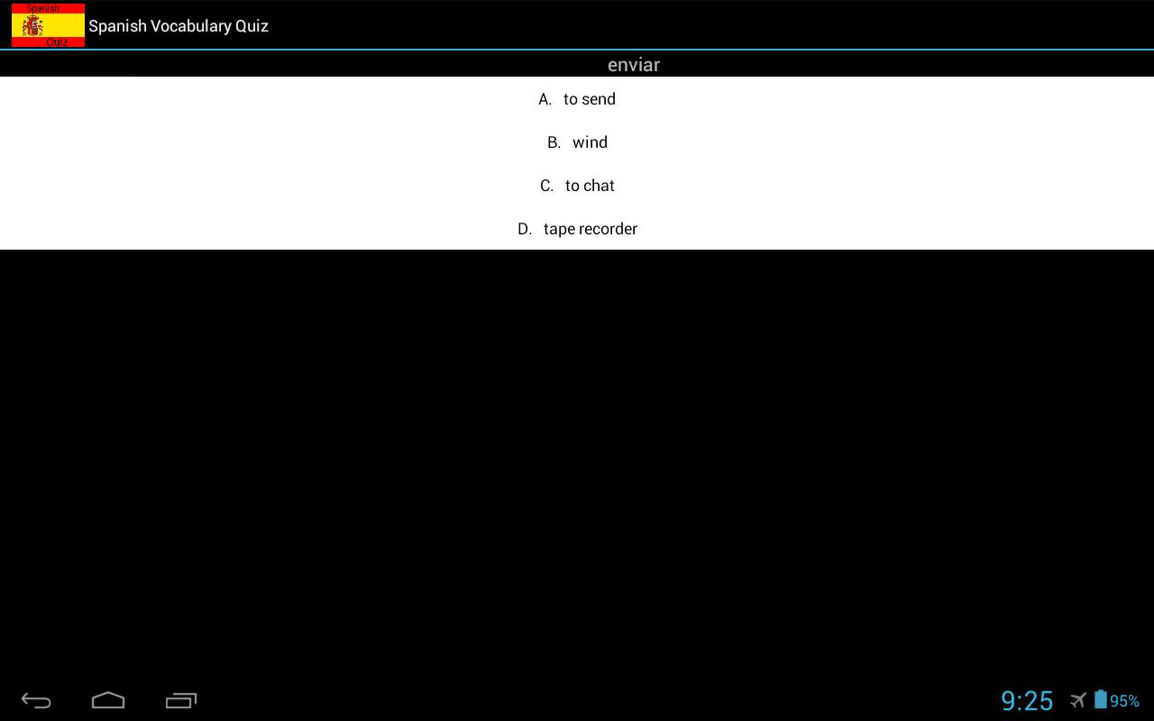 Spanish Vocabulary Quiz