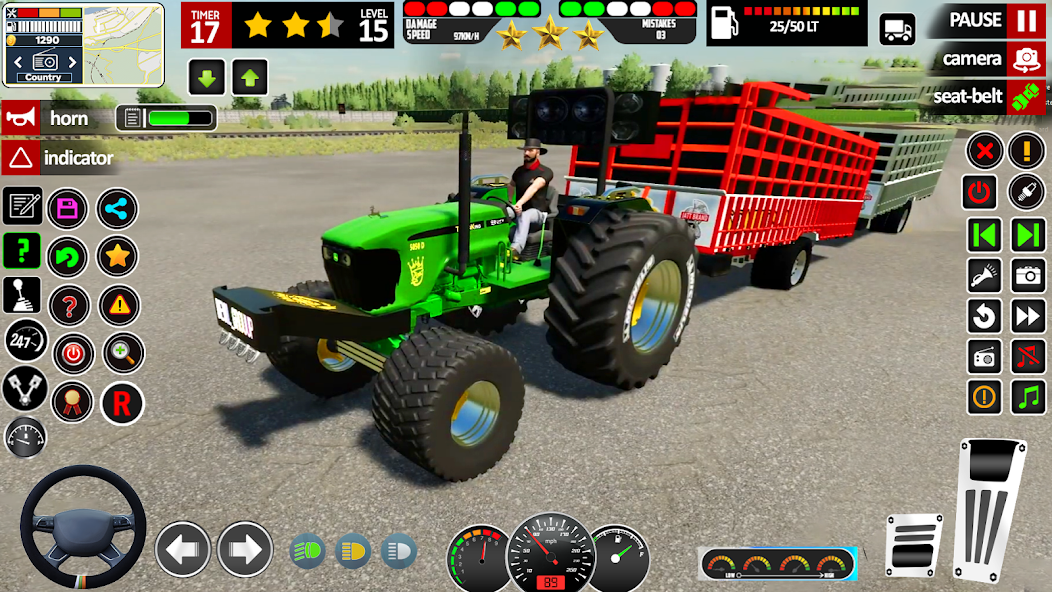 Tractor Driving Farming Games