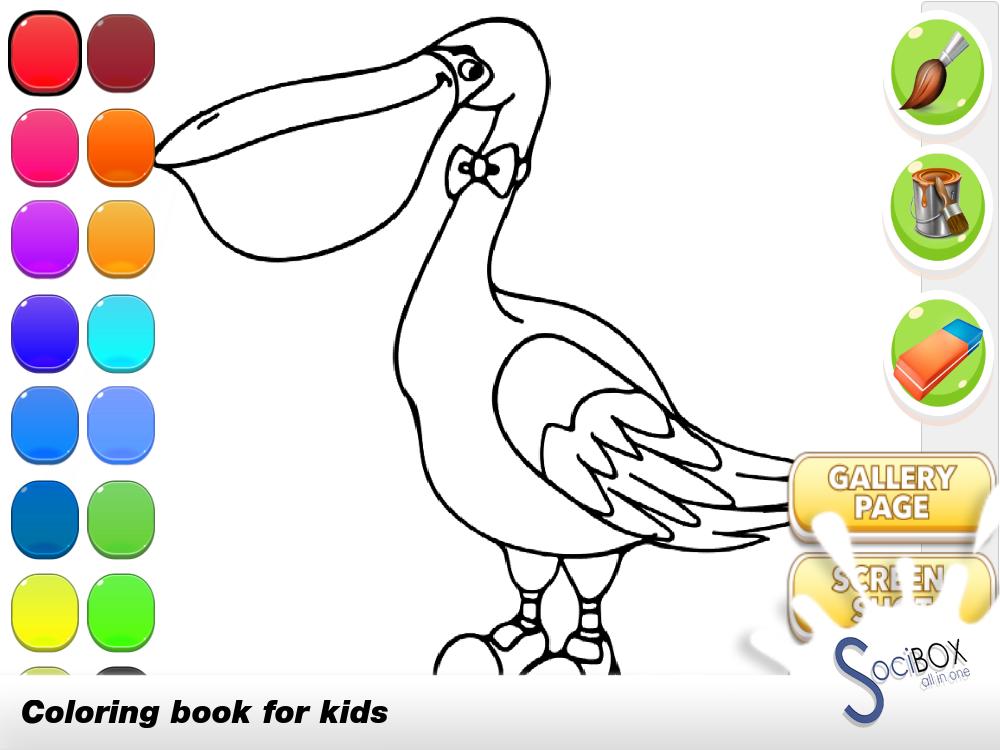 Stork Coloring Book