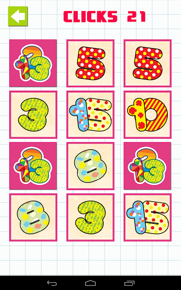 Memory Game: Animals & Numbers