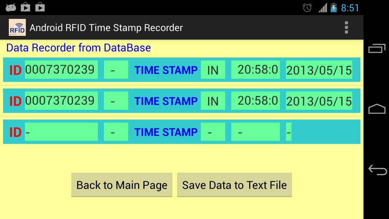 RFID Time  Attendance
