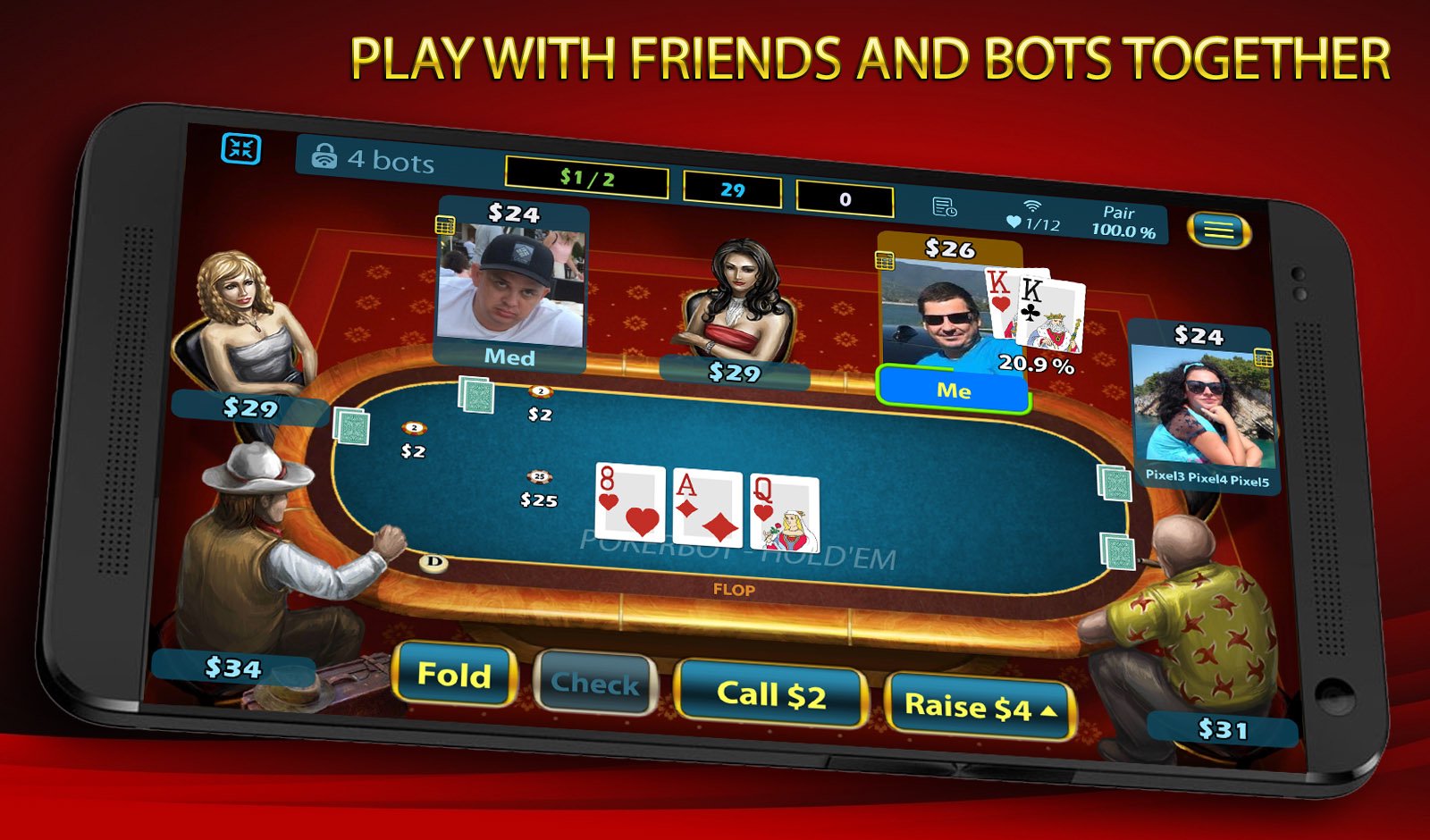 Texas Holdem Poker: Pokerbot