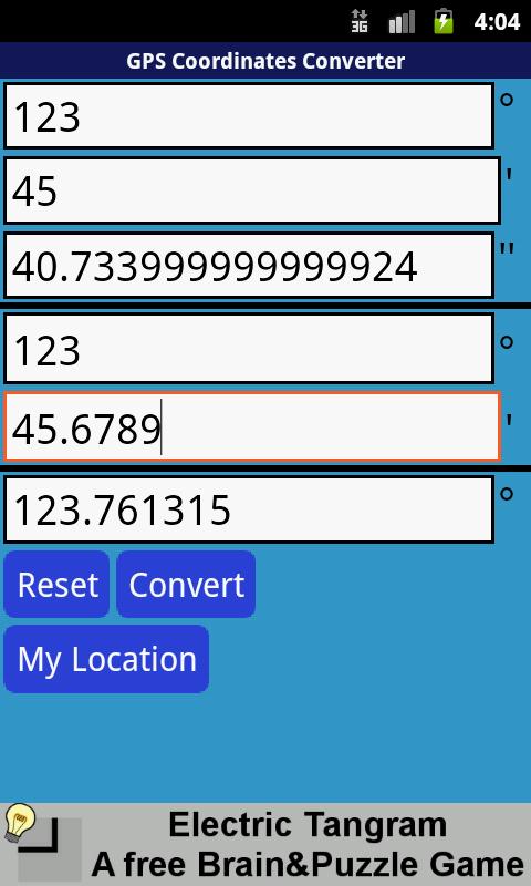 GPS Coordinates Converter