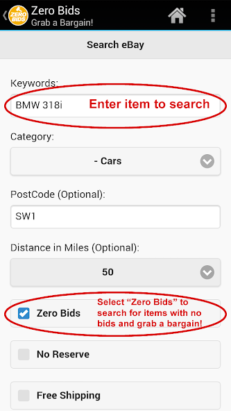 Zero Bids
