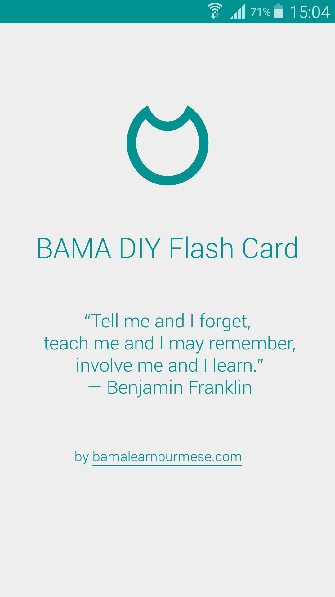 BAMALearnBurmese DIY Flashcard