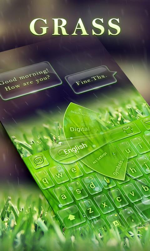 Grass GO Keyboard Theme &Emoji