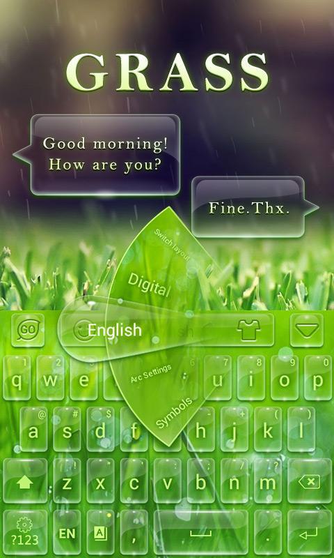 Grass GO Keyboard Theme &Emoji