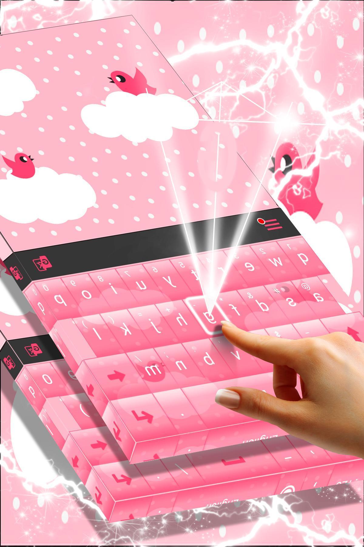 Pink Clouds Keyboard Theme