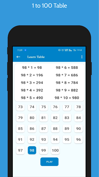 Math's Table - Quiz & Tables