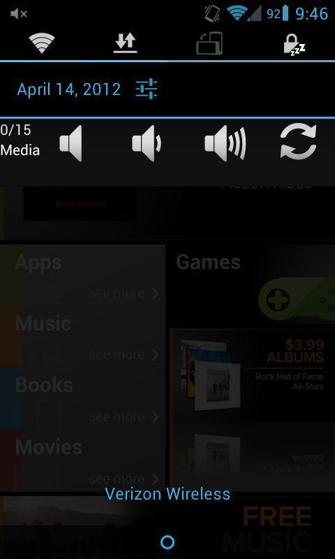 Status Bar Volume Panel Plus