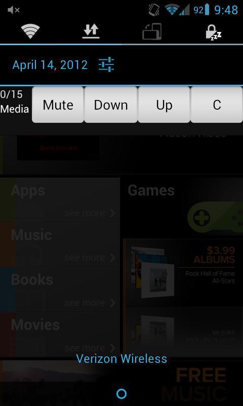 Status Bar Volume Panel Plus