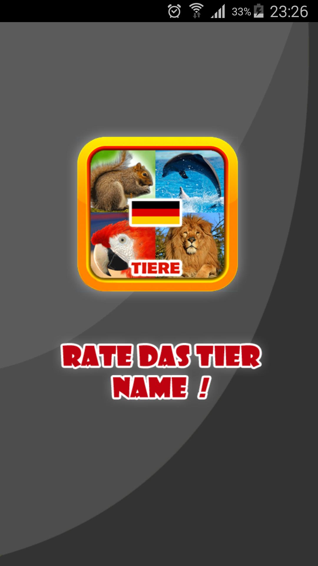 1 Bild 1 Wort : Tiere Quiz