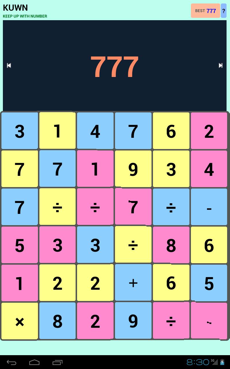 KUWN - Keep Up With Number