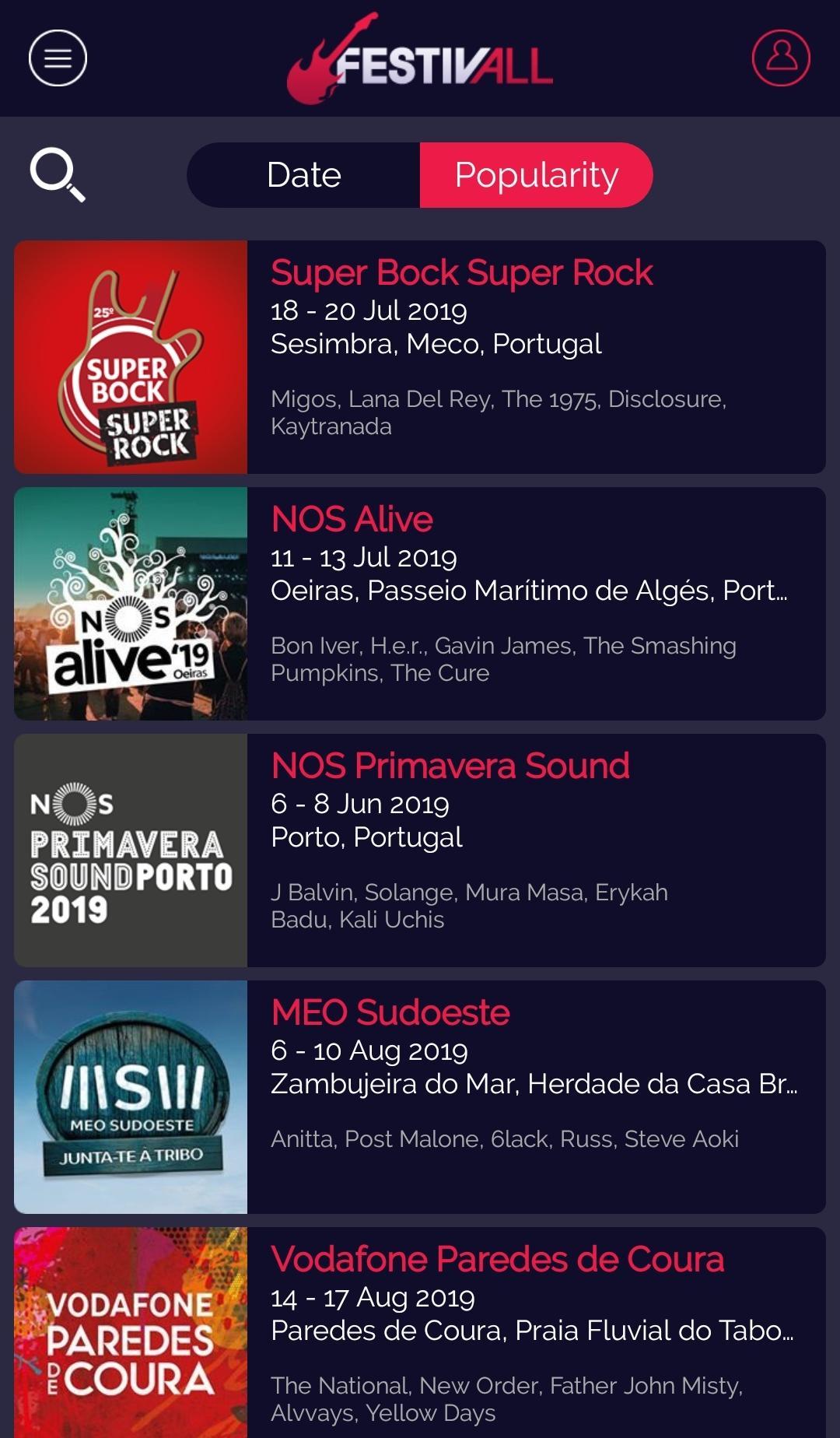 FestivAll, Music Festival Guid