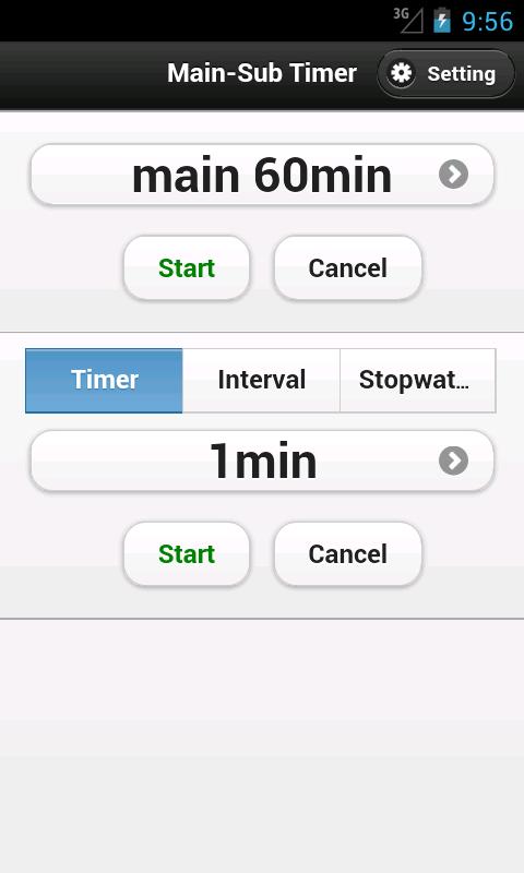 Main-Sub Timer