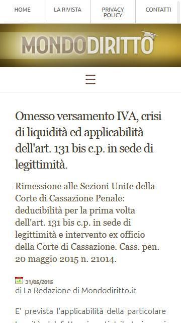 Mondodiritto Rivista Giuridica
