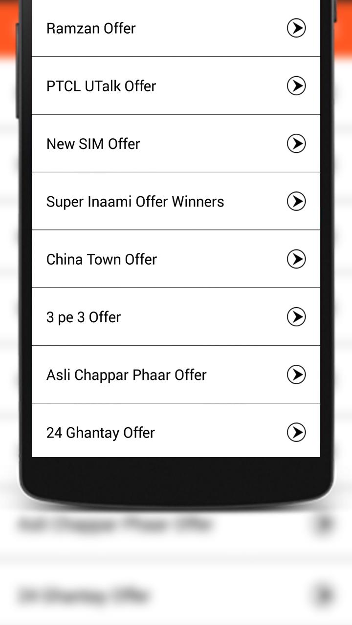 Packages Detail for Ufone