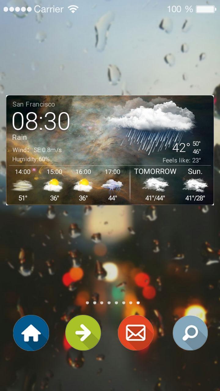 Live Weather Report Widget App