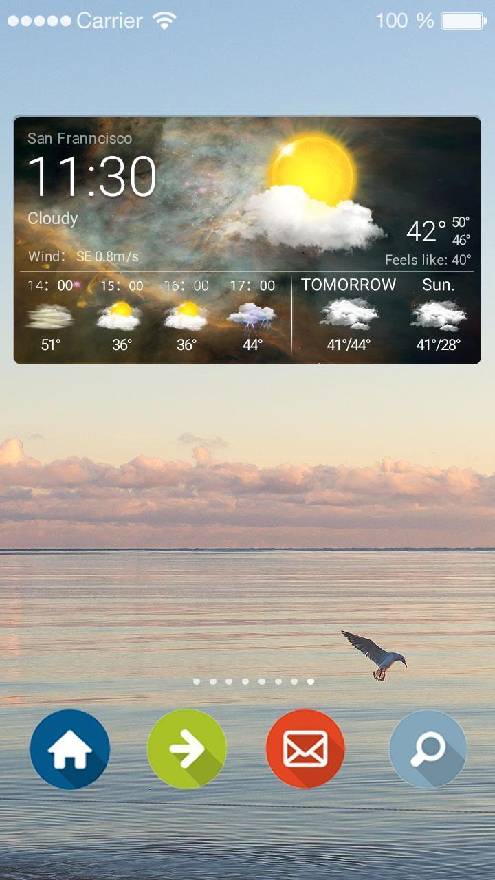 Live Weather Report Widget App