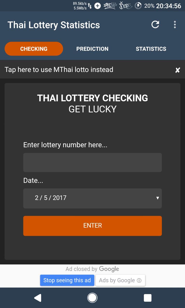 Thai Lottery Statistics