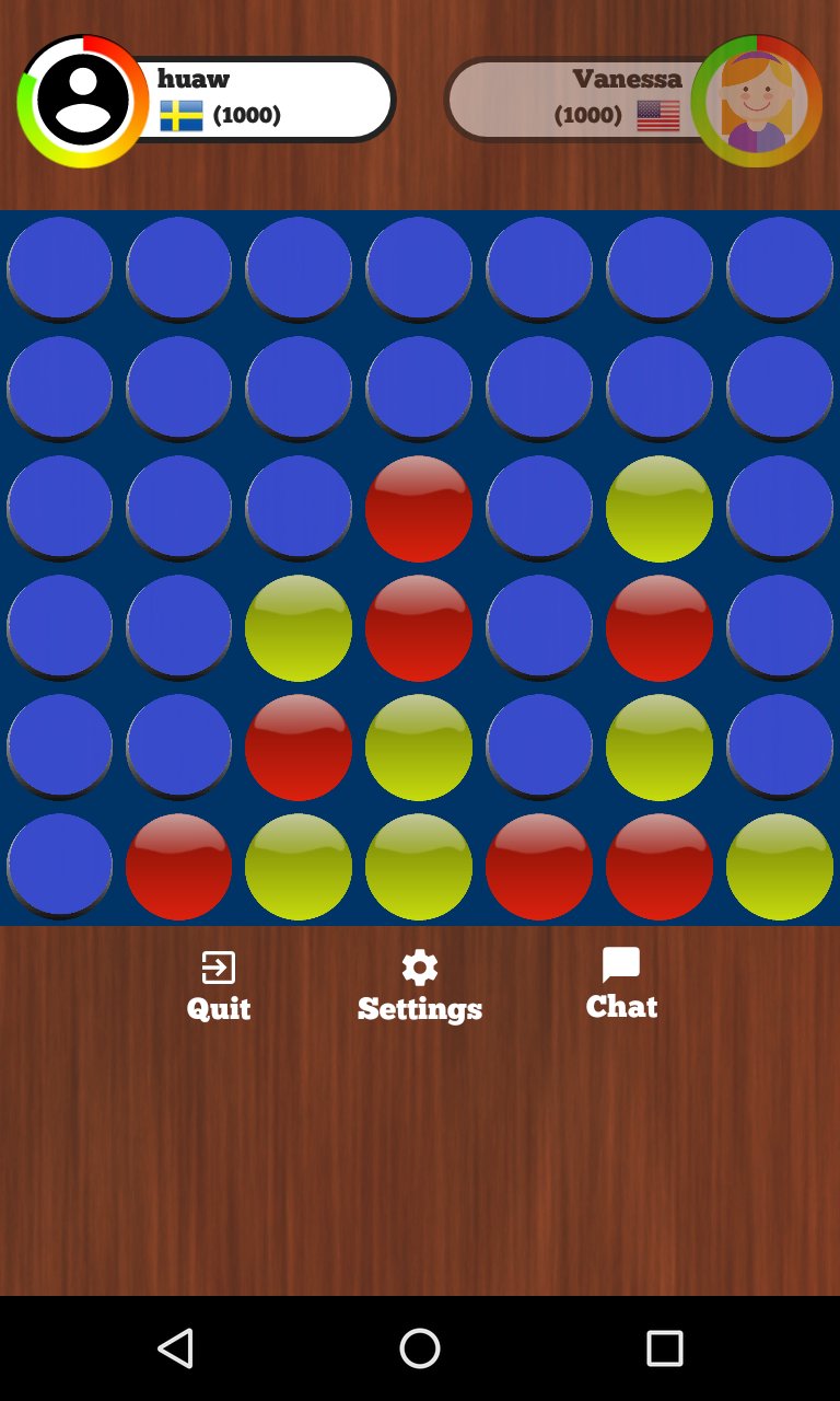 4 in a Row Online - Duel friends online!